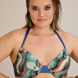 Bikini mit verstellbarem Cup und Bügelunterstützung - Ocean – Multifarbe