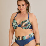 Bikini mit verstellbarem Cup und Bügelunterstützung - Ocean – Multifarbe
