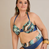 Bikini mit verstellbarem Cup und Bügelunterstützung - Ocean – Multifarbe