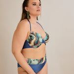 Bikini mit verstellbarem Cup und Bügelunterstützung - Ocean – Multifarbe