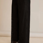 Elegantes festliches Spitzen-Set – Schwarz