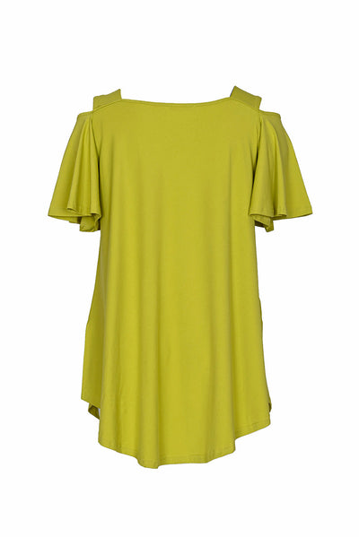 Tunika mit Print und Cut-Out-Shoulder