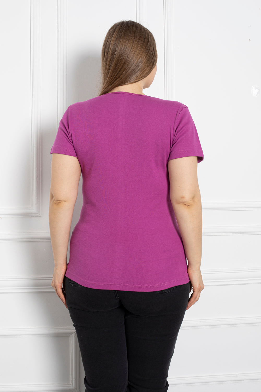 Baumwollbluse mit Stickerei - Cyclamen – Cyclamen