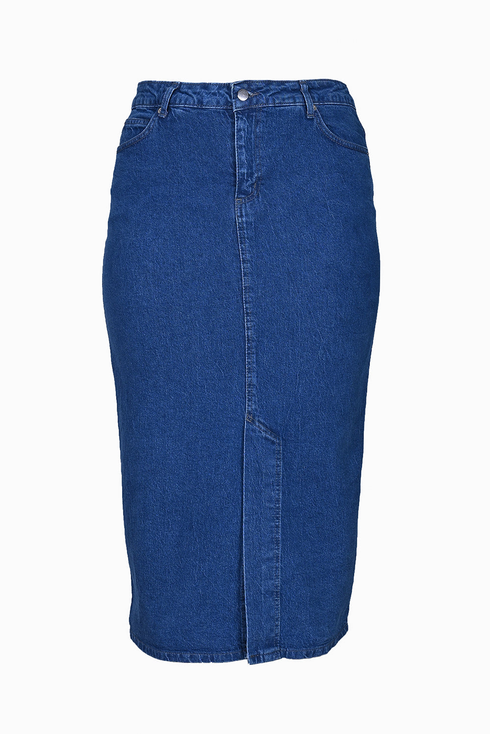 Formende Jeansrock in Midilänge