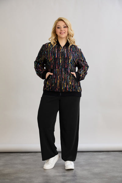 Strickjacke aus Baumwolle mit Print