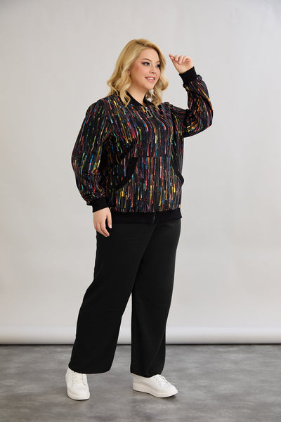 Strickjacke aus Baumwolle mit Print