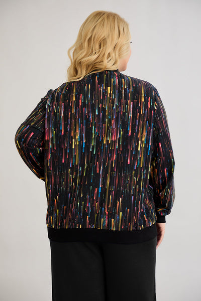 Strickjacke aus Baumwolle mit Print