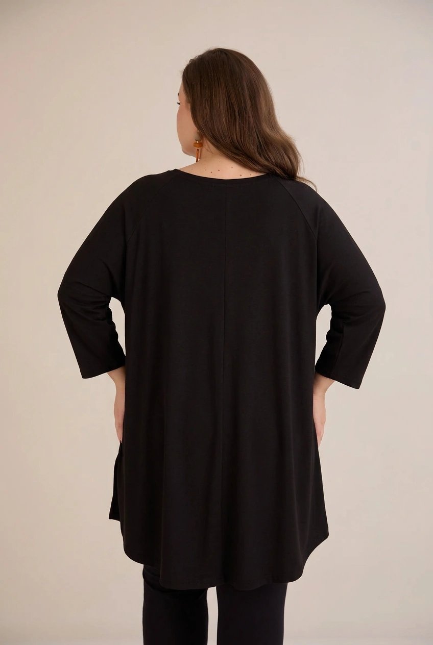 Baumwolltunika mit 7/8-Arm und Print - Mädchen – Mädchen