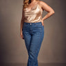 Moderne Jeans im Bananen-Schnitt - Blau – Blau