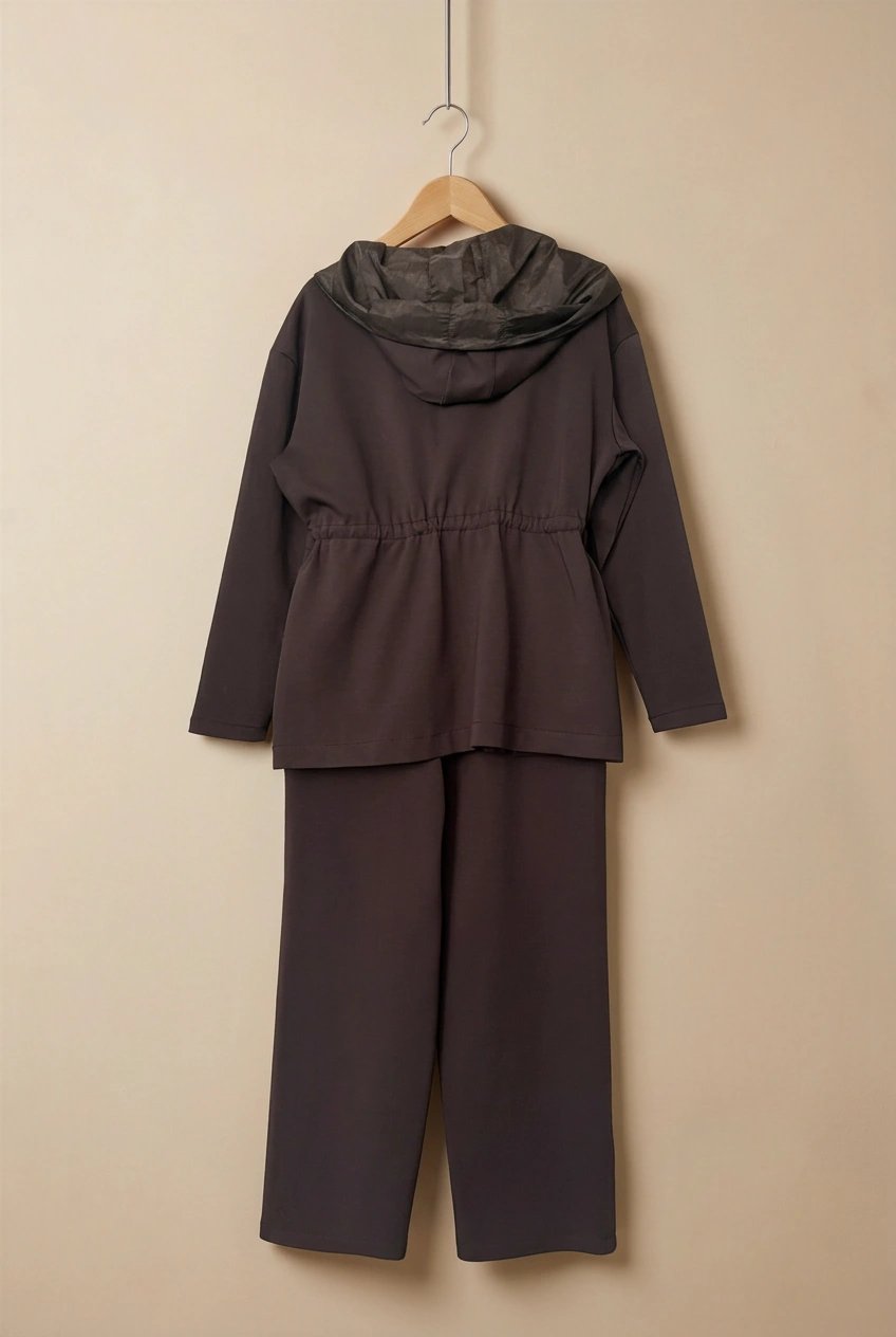 Elegantes zweiteiliges Set - Schokolade – Schokoladenbraun