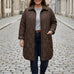 Wattierte Herbstjacke - Braun