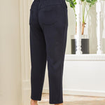 Hose mit Rand und Taschen - dunkelblau – Dunkelblau