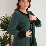 Edle Strickjacke mit Reißverschluss in großen Größen