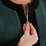 Edle Strickjacke mit Reißverschluss in großen Größen